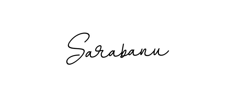 if you are searching for the best signature style for your name Sarabanu. so please give up your signature search. here we have designed multiple signature styles  using BallpointsItalic-DORy9. Sarabanu signature style 11 images and pictures png