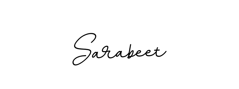 Use a signature maker to create a handwritten signature online. With this signature software, you can design (BallpointsItalic-DORy9) your own signature for name Sarabeet. Sarabeet signature style 11 images and pictures png