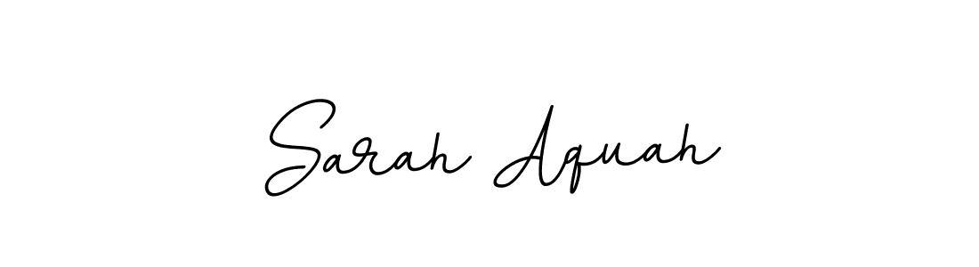 You should practise on your own different ways (BallpointsItalic-DORy9) to write your name (Sarah Aquah) in signature. don't let someone else do it for you. Sarah Aquah signature style 11 images and pictures png