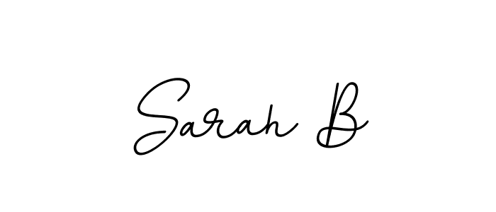 Create a beautiful signature design for name Sarah B. With this signature (BallpointsItalic-DORy9) fonts, you can make a handwritten signature for free. Sarah B signature style 11 images and pictures png