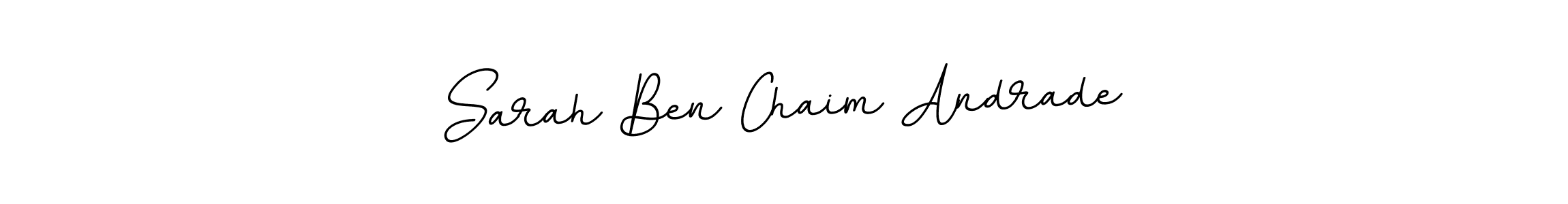 Create a beautiful signature design for name Sarah Ben Chaim Andrade. With this signature (BallpointsItalic-DORy9) fonts, you can make a handwritten signature for free. Sarah Ben Chaim Andrade signature style 11 images and pictures png