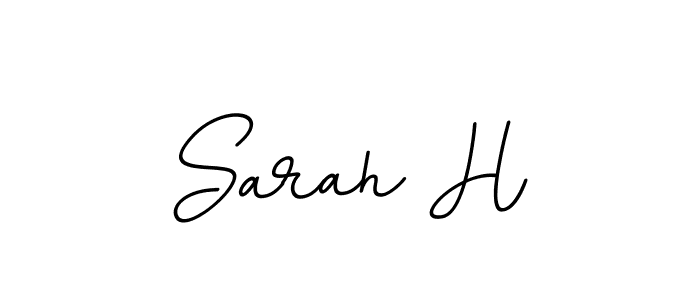 Make a beautiful signature design for name Sarah H. With this signature (BallpointsItalic-DORy9) style, you can create a handwritten signature for free. Sarah H signature style 11 images and pictures png