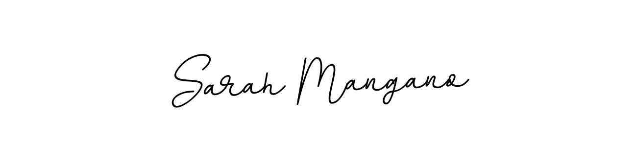 Use a signature maker to create a handwritten signature online. With this signature software, you can design (BallpointsItalic-DORy9) your own signature for name Sarah Mangano. Sarah Mangano signature style 11 images and pictures png