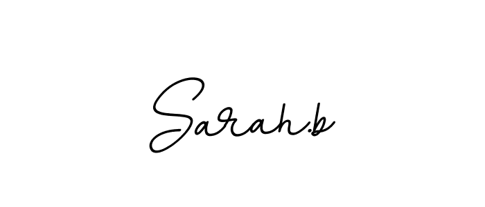 Sarah.b stylish signature style. Best Handwritten Sign (BallpointsItalic-DORy9) for my name. Handwritten Signature Collection Ideas for my name Sarah.b. Sarah.b signature style 11 images and pictures png