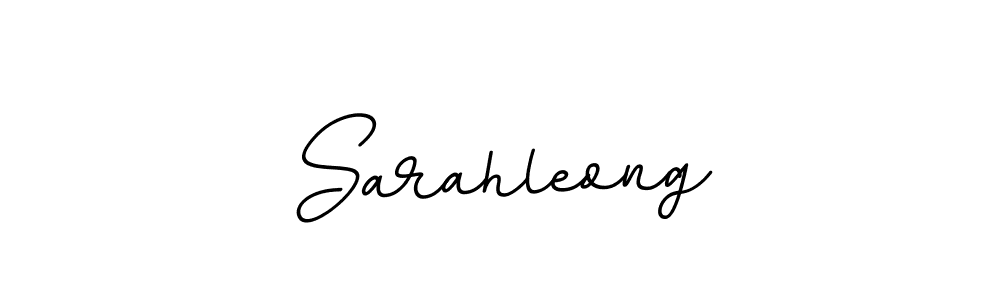 Use a signature maker to create a handwritten signature online. With this signature software, you can design (BallpointsItalic-DORy9) your own signature for name Sarahleong. Sarahleong signature style 11 images and pictures png