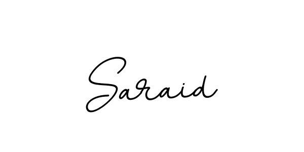 How to make Saraid signature? BallpointsItalic-DORy9 is a professional autograph style. Create handwritten signature for Saraid name. Saraid signature style 11 images and pictures png