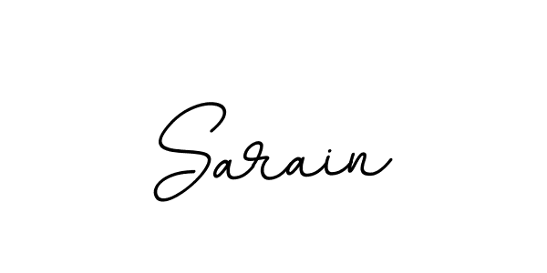 Design your own signature with our free online signature maker. With this signature software, you can create a handwritten (BallpointsItalic-DORy9) signature for name Sarain. Sarain signature style 11 images and pictures png