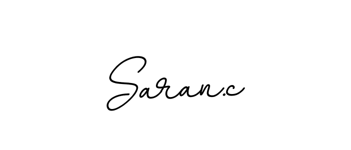 Make a beautiful signature design for name Saran.c. With this signature (BallpointsItalic-DORy9) style, you can create a handwritten signature for free. Saran.c signature style 11 images and pictures png