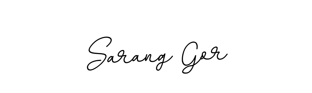 It looks lik you need a new signature style for name Sarang Gor. Design unique handwritten (BallpointsItalic-DORy9) signature with our free signature maker in just a few clicks. Sarang Gor signature style 11 images and pictures png