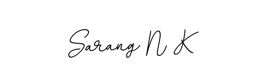 if you are searching for the best signature style for your name Sarang N K. so please give up your signature search. here we have designed multiple signature styles  using BallpointsItalic-DORy9. Sarang N K signature style 11 images and pictures png