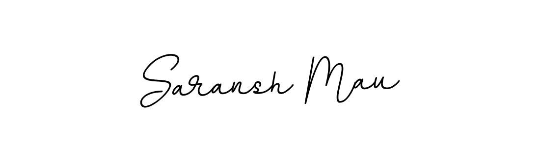 The best way (BallpointsItalic-DORy9) to make a short signature is to pick only two or three words in your name. The name Saransh Mau include a total of six letters. For converting this name. Saransh Mau signature style 11 images and pictures png