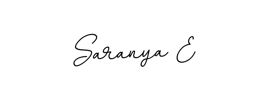 Saranya E stylish signature style. Best Handwritten Sign (BallpointsItalic-DORy9) for my name. Handwritten Signature Collection Ideas for my name Saranya E. Saranya E signature style 11 images and pictures png