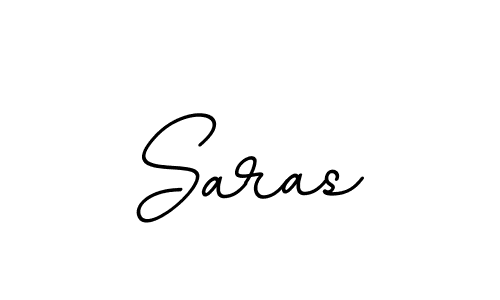 How to make Saras name signature. Use BallpointsItalic-DORy9 style for creating short signs online. This is the latest handwritten sign. Saras signature style 11 images and pictures png