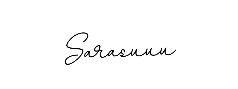 How to make Sarasuuu name signature. Use BallpointsItalic-DORy9 style for creating short signs online. This is the latest handwritten sign. Sarasuuu signature style 11 images and pictures png