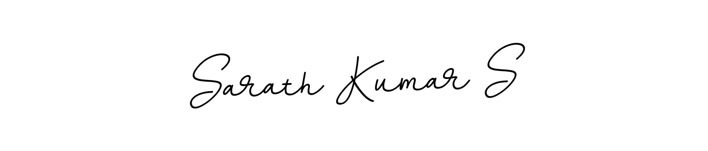 The best way (BallpointsItalic-DORy9) to make a short signature is to pick only two or three words in your name. The name Sarath Kumar S include a total of six letters. For converting this name. Sarath Kumar S signature style 11 images and pictures png