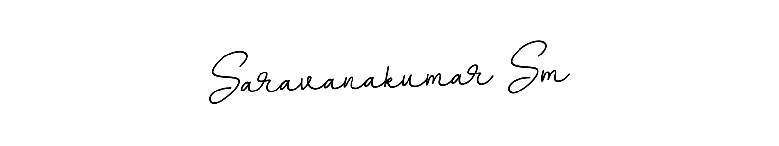 You should practise on your own different ways (BallpointsItalic-DORy9) to write your name (Saravanakumar Sm) in signature. don't let someone else do it for you. Saravanakumar Sm signature style 11 images and pictures png