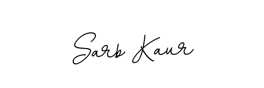 Design your own signature with our free online signature maker. With this signature software, you can create a handwritten (BallpointsItalic-DORy9) signature for name Sarb Kaur. Sarb Kaur signature style 11 images and pictures png