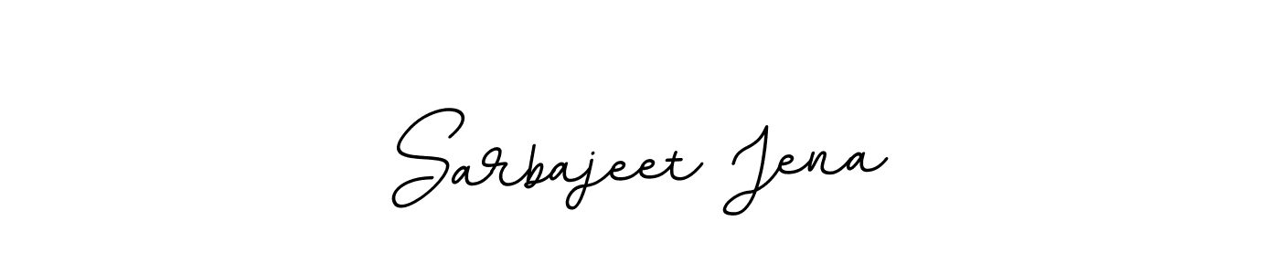 The best way (BallpointsItalic-DORy9) to make a short signature is to pick only two or three words in your name. The name Sarbajeet Jena include a total of six letters. For converting this name. Sarbajeet Jena signature style 11 images and pictures png