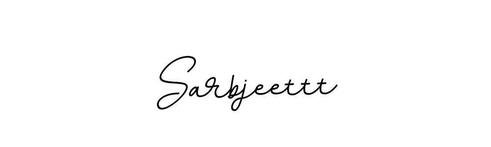 Create a beautiful signature design for name Sarbjeettt. With this signature (BallpointsItalic-DORy9) fonts, you can make a handwritten signature for free. Sarbjeettt signature style 11 images and pictures png