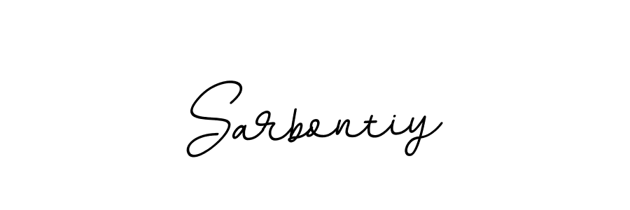 Sarbontiy stylish signature style. Best Handwritten Sign (BallpointsItalic-DORy9) for my name. Handwritten Signature Collection Ideas for my name Sarbontiy. Sarbontiy signature style 11 images and pictures png