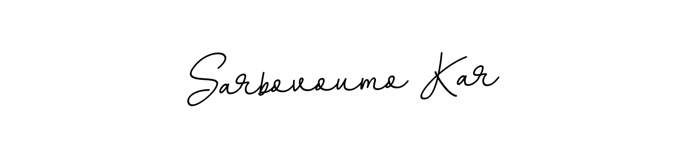 Create a beautiful signature design for name Sarbovoumo Kar. With this signature (BallpointsItalic-DORy9) fonts, you can make a handwritten signature for free. Sarbovoumo Kar signature style 11 images and pictures png