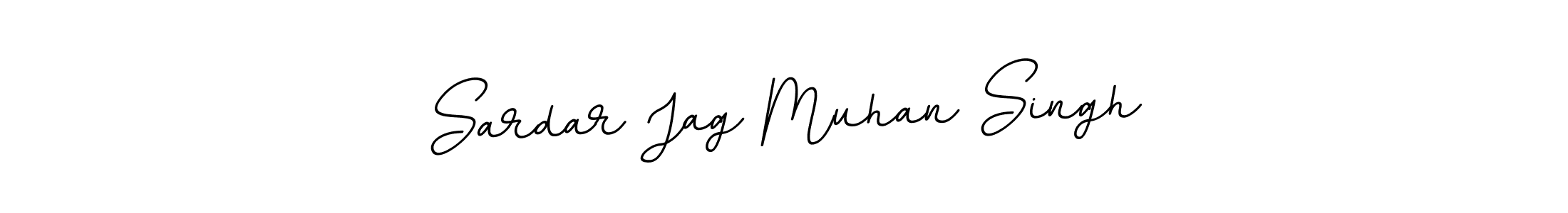Use a signature maker to create a handwritten signature online. With this signature software, you can design (BallpointsItalic-DORy9) your own signature for name Sardar Jag Muhan Singh. Sardar Jag Muhan Singh signature style 11 images and pictures png