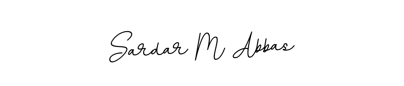 Design your own signature with our free online signature maker. With this signature software, you can create a handwritten (BallpointsItalic-DORy9) signature for name Sardar M Abbas. Sardar M Abbas signature style 11 images and pictures png