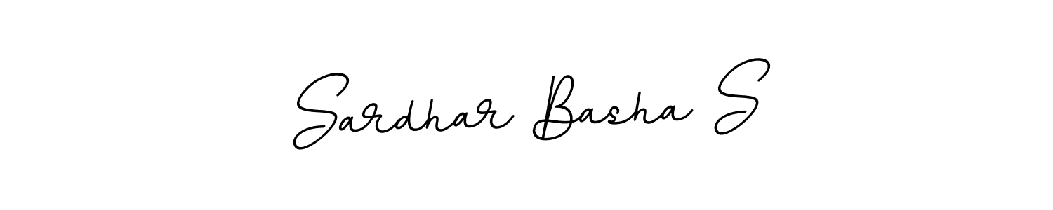 This is the best signature style for the Sardhar Basha S name. Also you like these signature font (BallpointsItalic-DORy9). Mix name signature. Sardhar Basha S signature style 11 images and pictures png