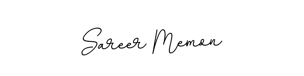 How to make Sareer Memon name signature. Use BallpointsItalic-DORy9 style for creating short signs online. This is the latest handwritten sign. Sareer Memon signature style 11 images and pictures png