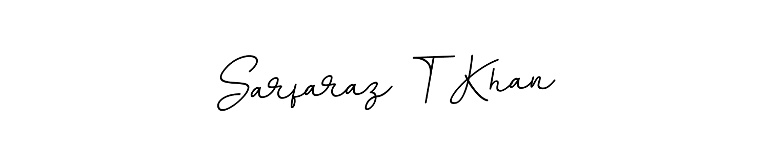 You should practise on your own different ways (BallpointsItalic-DORy9) to write your name (Sarfaraz T Khan) in signature. don't let someone else do it for you. Sarfaraz T Khan signature style 11 images and pictures png
