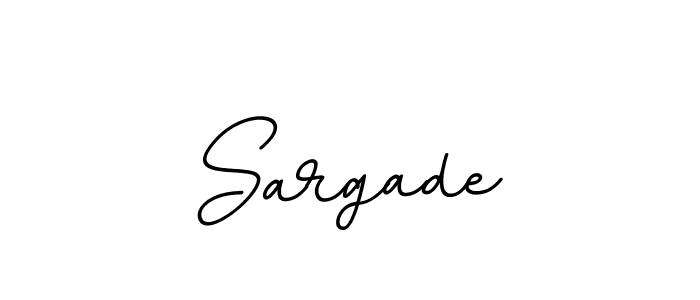 Create a beautiful signature design for name Sargade. With this signature (BallpointsItalic-DORy9) fonts, you can make a handwritten signature for free. Sargade signature style 11 images and pictures png