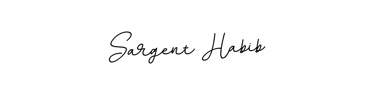 The best way (BallpointsItalic-DORy9) to make a short signature is to pick only two or three words in your name. The name Sargent Habib include a total of six letters. For converting this name. Sargent Habib signature style 11 images and pictures png