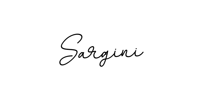 Create a beautiful signature design for name Sargini. With this signature (BallpointsItalic-DORy9) fonts, you can make a handwritten signature for free. Sargini signature style 11 images and pictures png