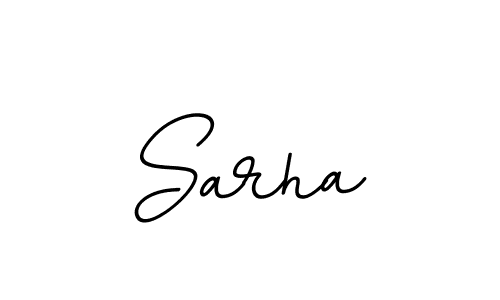 Use a signature maker to create a handwritten signature online. With this signature software, you can design (BallpointsItalic-DORy9) your own signature for name Sarha. Sarha signature style 11 images and pictures png