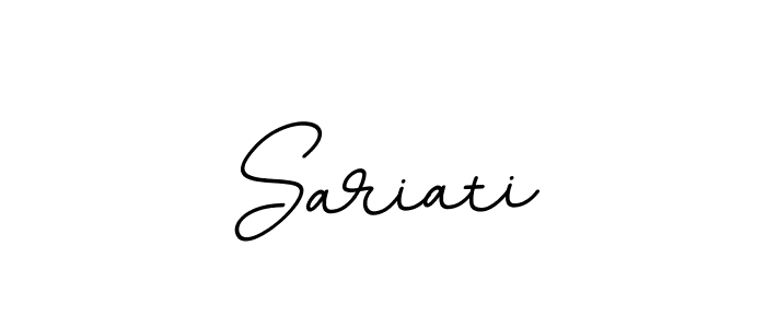Create a beautiful signature design for name Sariati. With this signature (BallpointsItalic-DORy9) fonts, you can make a handwritten signature for free. Sariati signature style 11 images and pictures png