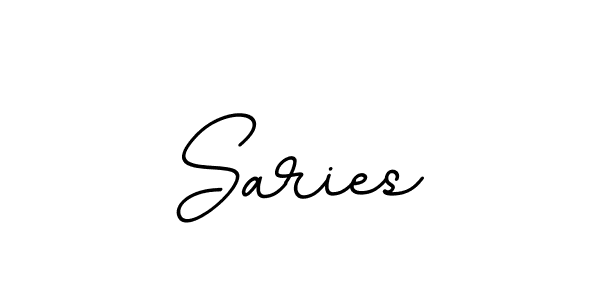 Use a signature maker to create a handwritten signature online. With this signature software, you can design (BallpointsItalic-DORy9) your own signature for name Saries. Saries signature style 11 images and pictures png