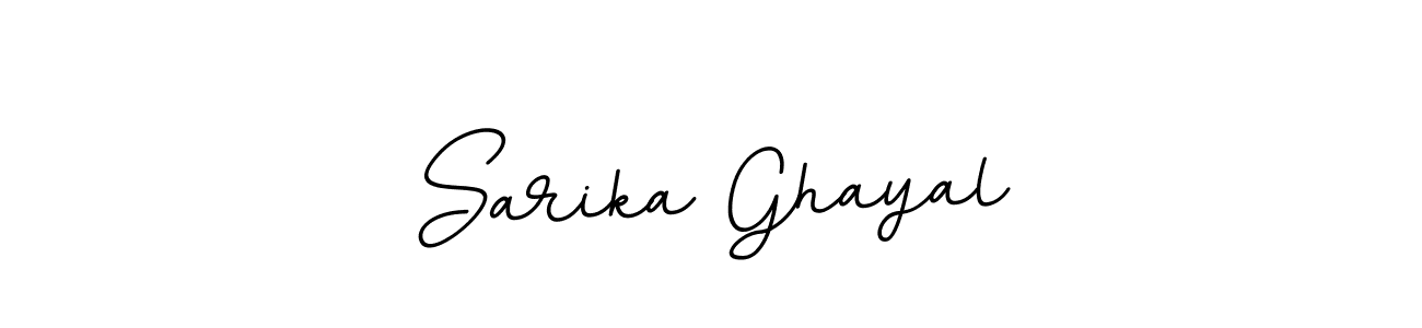 Use a signature maker to create a handwritten signature online. With this signature software, you can design (BallpointsItalic-DORy9) your own signature for name Sarika Ghayal. Sarika Ghayal signature style 11 images and pictures png