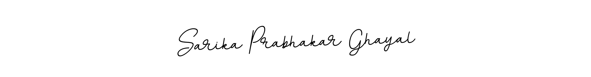 How to make Sarika Prabhakar Ghayal name signature. Use BallpointsItalic-DORy9 style for creating short signs online. This is the latest handwritten sign. Sarika Prabhakar Ghayal signature style 11 images and pictures png