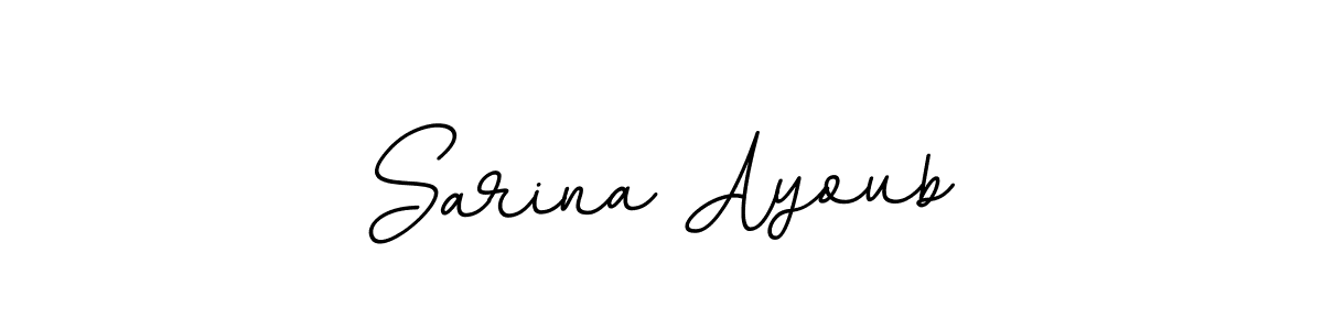 Sarina Ayoub stylish signature style. Best Handwritten Sign (BallpointsItalic-DORy9) for my name. Handwritten Signature Collection Ideas for my name Sarina Ayoub. Sarina Ayoub signature style 11 images and pictures png
