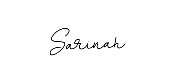 Use a signature maker to create a handwritten signature online. With this signature software, you can design (BallpointsItalic-DORy9) your own signature for name Sarinah. Sarinah signature style 11 images and pictures png