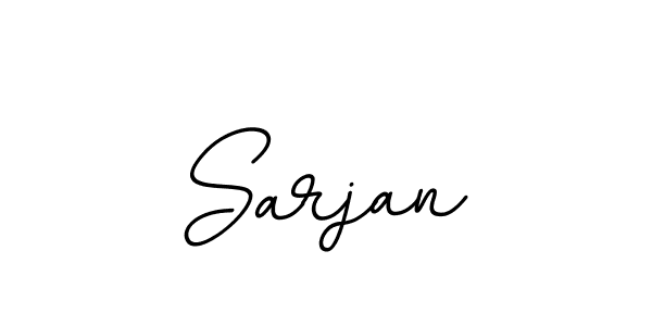 Create a beautiful signature design for name Sarjan. With this signature (BallpointsItalic-DORy9) fonts, you can make a handwritten signature for free. Sarjan signature style 11 images and pictures png