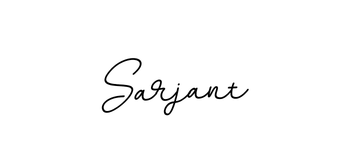 Create a beautiful signature design for name Sarjant. With this signature (BallpointsItalic-DORy9) fonts, you can make a handwritten signature for free. Sarjant signature style 11 images and pictures png