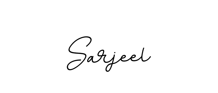 if you are searching for the best signature style for your name Sarjeel. so please give up your signature search. here we have designed multiple signature styles  using BallpointsItalic-DORy9. Sarjeel signature style 11 images and pictures png