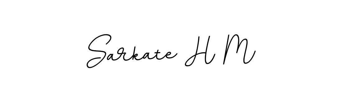 The best way (BallpointsItalic-DORy9) to make a short signature is to pick only two or three words in your name. The name Sarkate H M include a total of six letters. For converting this name. Sarkate H M signature style 11 images and pictures png