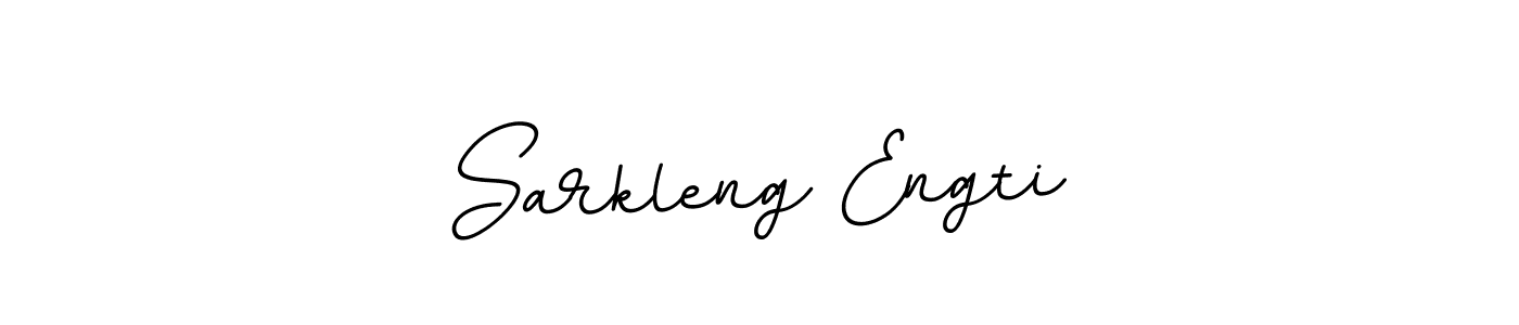 The best way (BallpointsItalic-DORy9) to make a short signature is to pick only two or three words in your name. The name Sarkleng Engti include a total of six letters. For converting this name. Sarkleng Engti signature style 11 images and pictures png