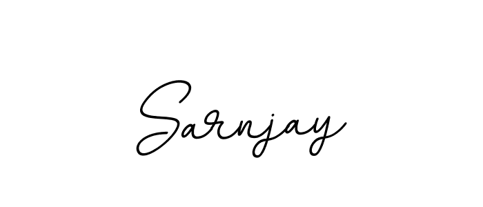 How to make Sarnjay name signature. Use BallpointsItalic-DORy9 style for creating short signs online. This is the latest handwritten sign. Sarnjay signature style 11 images and pictures png