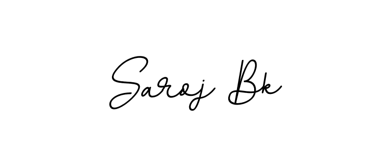 Make a beautiful signature design for name Saroj Bk. With this signature (BallpointsItalic-DORy9) style, you can create a handwritten signature for free. Saroj Bk signature style 11 images and pictures png