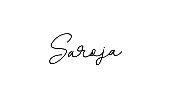 Create a beautiful signature design for name Saroja. With this signature (BallpointsItalic-DORy9) fonts, you can make a handwritten signature for free. Saroja signature style 11 images and pictures png