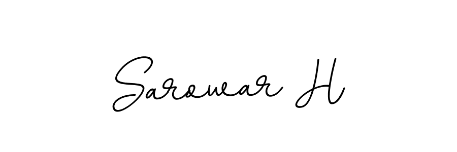 Use a signature maker to create a handwritten signature online. With this signature software, you can design (BallpointsItalic-DORy9) your own signature for name Sarowar H. Sarowar H signature style 11 images and pictures png