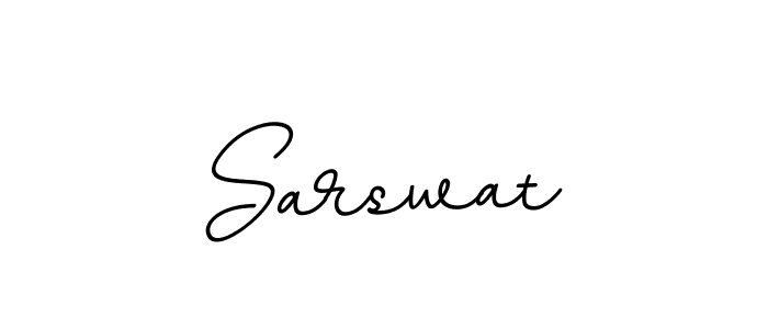 Create a beautiful signature design for name Sarswat. With this signature (BallpointsItalic-DORy9) fonts, you can make a handwritten signature for free. Sarswat signature style 11 images and pictures png